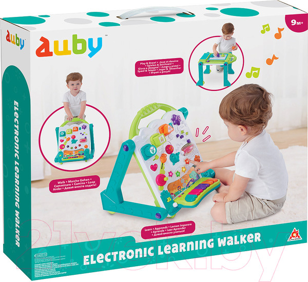 Изображение товара Развивающий игровой центр Auby Интерактивная доска 3 в 1 / 41089