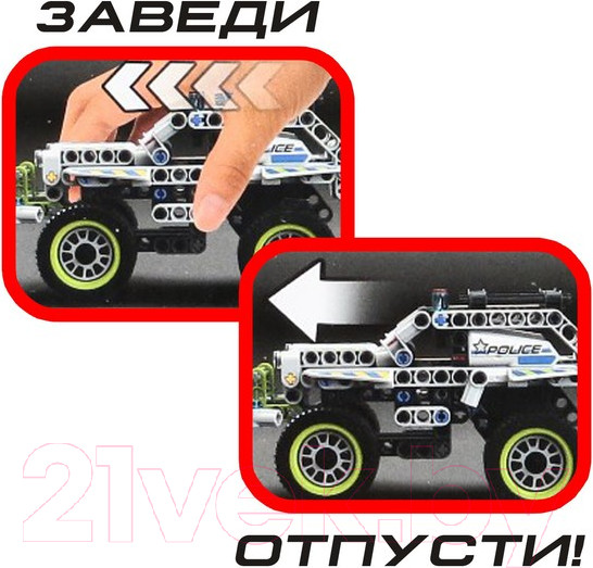 Изображение товара Конструктор инерционный Brick Полицейский джип / 2588807