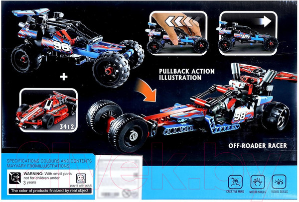 Изображение товара Конструктор инерционный Brick Багги / 2588801