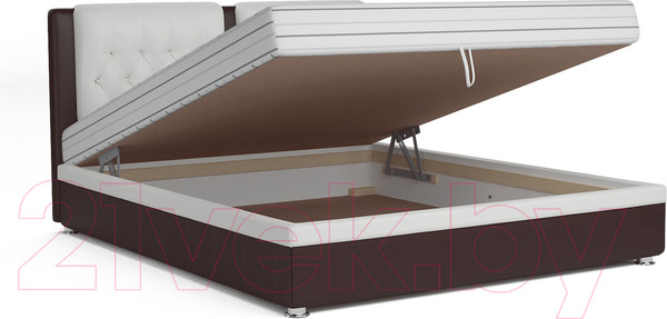 Изображение товара Полуторная кровать Mebel-Ars Космо 140 Вариант 1 (экокожа)