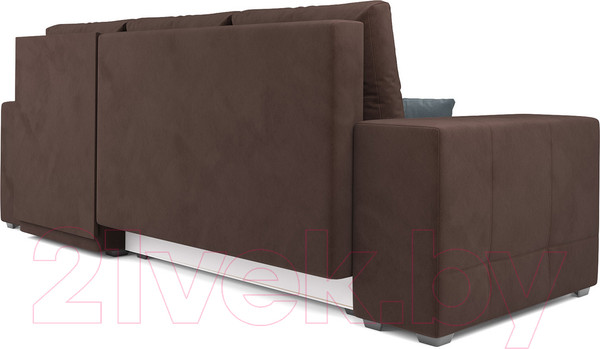 Изображение товара Диван угловой Mebel-Ars Монреаль правый (велюр молочный шоколад / НВ-178/13)