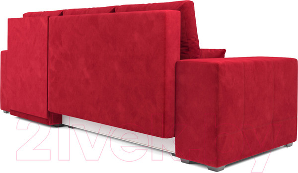 Изображение товара Диван угловой Mebel-Ars Монреаль правый (кордрой красный)