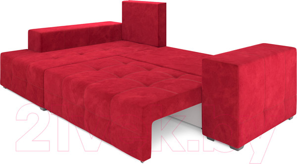 Изображение товара Диван угловой Mebel-Ars Монреаль левый (кордрой красный)