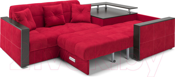 Изображение товара Диван угловой Mebel-Ars Прага (кордрой красный)