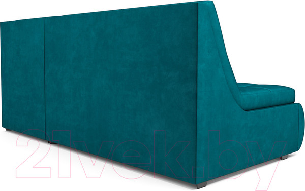 Изображение товара Диван угловой Mebel-Ars Дубай (бархат сине-зеленый Star Velvet 43 Black Green)