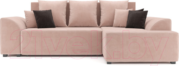 Изображение товара Диван угловой Mebel-Ars Каскад правый (кордрой бежевый)