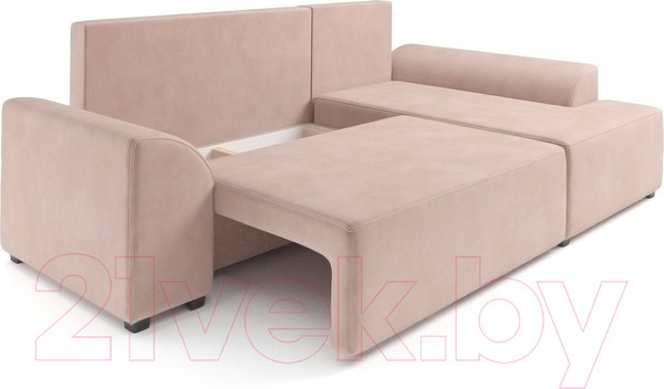 Изображение товара Диван угловой Mebel-Ars Каскад правый (кордрой бежевый)