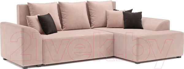 Изображение товара Диван угловой Mebel-Ars Каскад правый (кордрой бежевый)