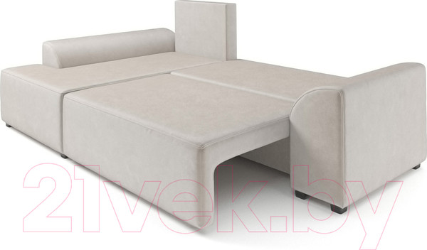 Изображение товара Диван угловой Mebel-Ars Каскад левый (бархат бежевый Star Velvet 6 Beige)