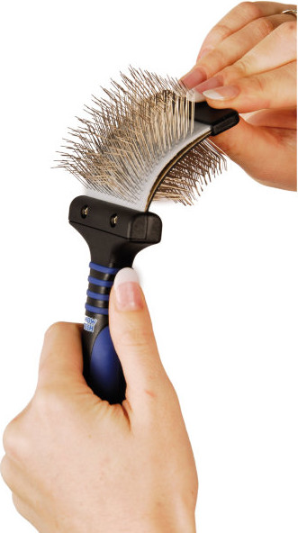 Изображение товара Пуходерка для животных Show Tech Twin-Flex Medium двухсторонняя / 25STE017