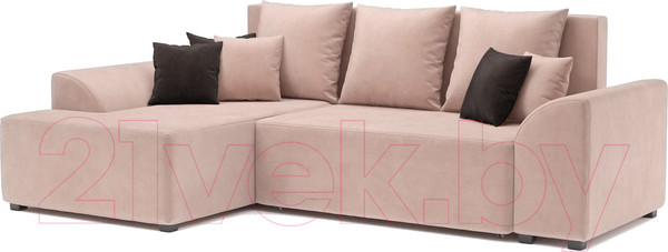 Изображение товара Диван угловой Mebel-Ars Каскад левый (кордрой бежевый)