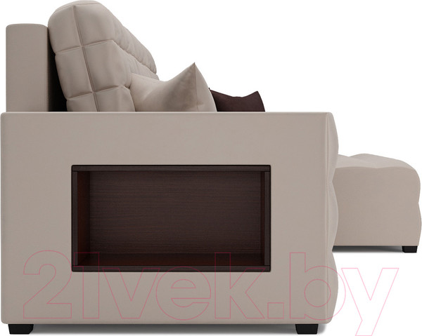Изображение товара Диван угловой Mebel-Ars Мадрид правый (бархат бежевый Star Velvet 6 Beige)