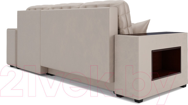 Изображение товара Диван угловой Mebel-Ars Мадрид правый (бархат бежевый Star Velvet 6 Beige)