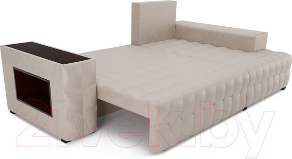 Изображение товара Диван угловой Mebel-Ars Мадрид правый (бархат бежевый Star Velvet 6 Beige)