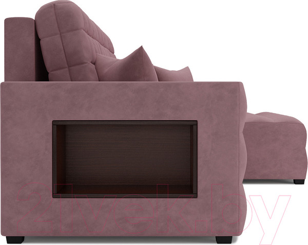 Изображение товара Диван угловой Mebel-Ars Мадрид правый (велюр пудра НВ-178 18)