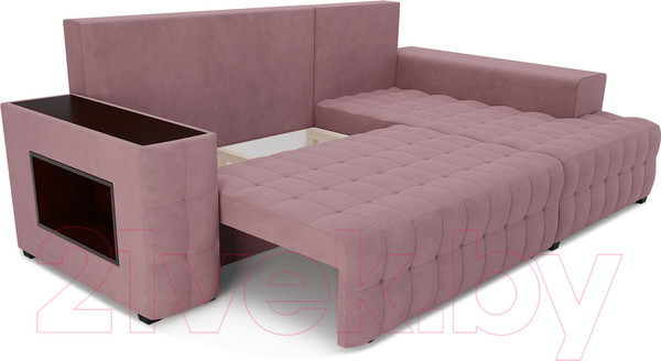 Изображение товара Диван угловой Mebel-Ars Мадрид правый (велюр пудра НВ-178 18)