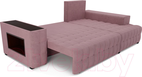 Изображение товара Диван угловой Mebel-Ars Мадрид правый (велюр пудра НВ-178 18)