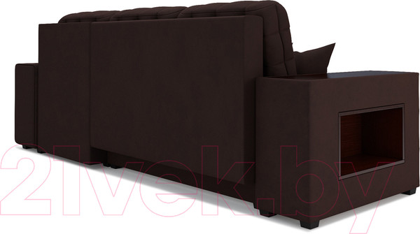 Изображение товара Диван угловой Mebel-Ars Мадрид правый (велюр шоколад HB-178 16)