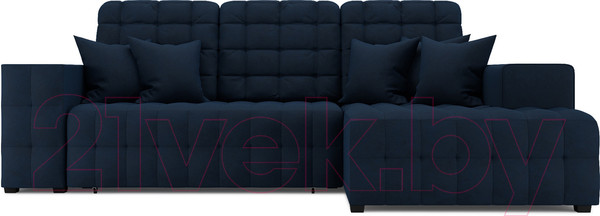 Изображение товара Диван угловой Mebel-Ars Мадрид правый (темно-синий/Luna 034)
