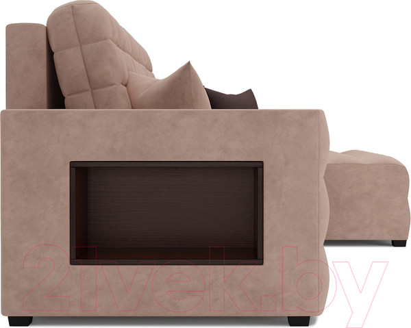 Изображение товара Диван угловой Mebel-Ars Мадрид правый (кордрой бежевый)