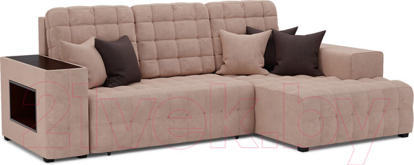 Изображение товара Диван угловой Mebel-Ars Мадрид правый (кордрой бежевый)