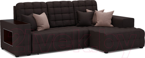 Изображение товара Диван угловой Mebel-Ars Мадрид правый (кордрой коричневый)