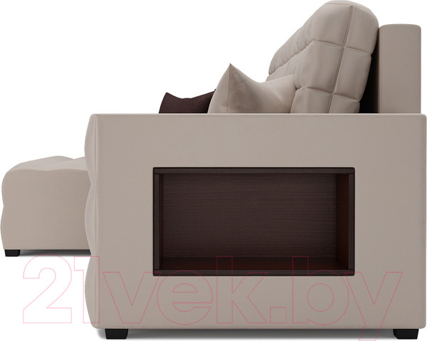 Изображение товара Диван угловой Mebel-Ars Мадрид левый (бархат бежевый Star Velvet 6 Beige)