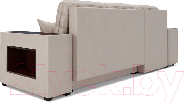 Изображение товара Диван угловой Mebel-Ars Мадрид левый (бархат бежевый Star Velvet 6 Beige)