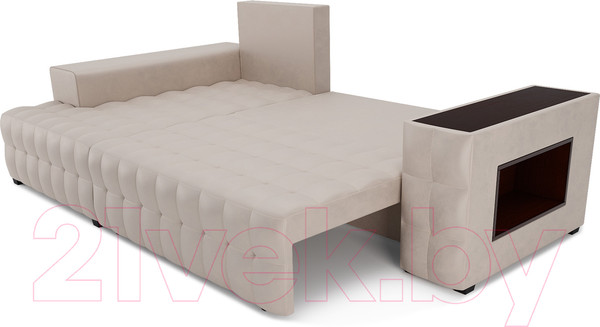 Изображение товара Диван угловой Mebel-Ars Мадрид левый (бархат бежевый Star Velvet 6 Beige)