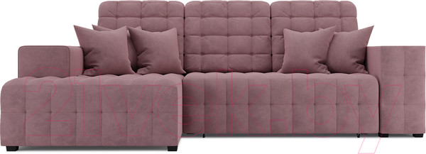 Изображение товара Диван угловой Mebel-Ars Мадрид левый (велюр пудра НВ-178 18)