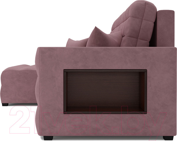 Изображение товара Диван угловой Mebel-Ars Мадрид левый (велюр пудра НВ-178 18)