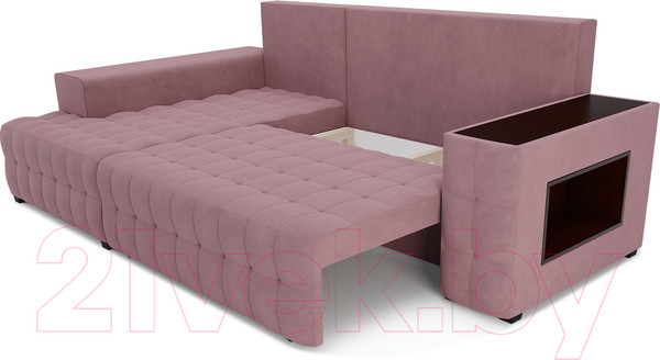 Изображение товара Диван угловой Mebel-Ars Мадрид левый (велюр пудра НВ-178 18)