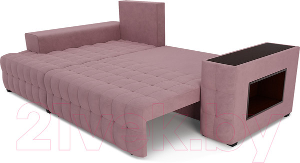 Изображение товара Диван угловой Mebel-Ars Мадрид левый (велюр пудра НВ-178 18)
