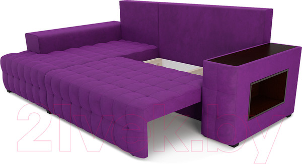 Изображение товара Диван угловой Mebel-Ars Мадрид левый (фиолетовый)