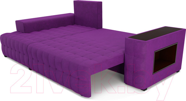 Изображение товара Диван угловой Mebel-Ars Мадрид левый (фиолетовый)