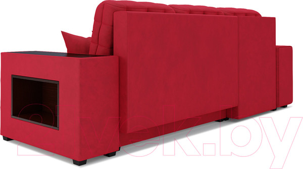Изображение товара Диван угловой Mebel-Ars Мадрид левый (кордрой красный)