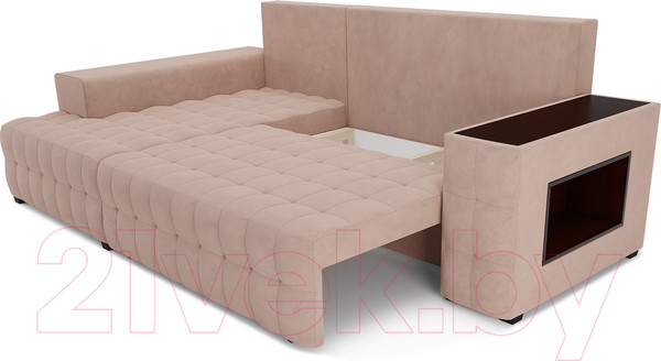 Изображение товара Диван угловой Mebel-Ars Мадрид левый (кордрой бежевый)
