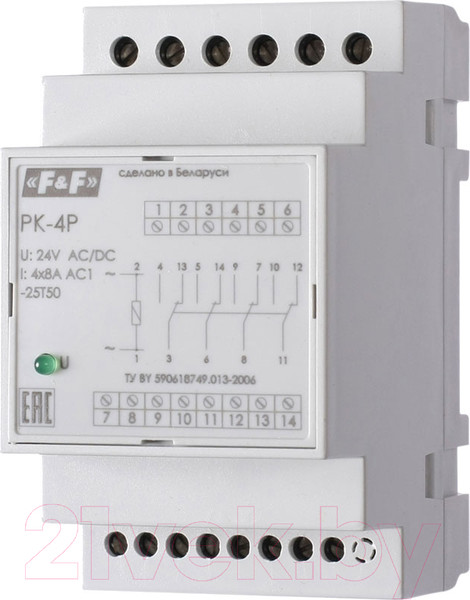 Изображение товара Реле промежуточное Евроавтоматика PK-4P 230