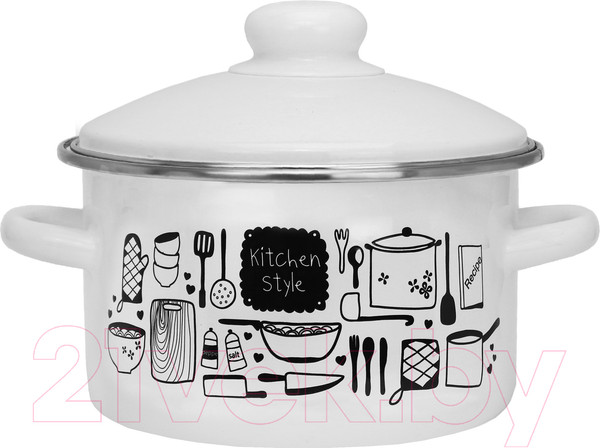 Изображение товара Кастрюля Эмаль Kitchen 01-Б1612/4М