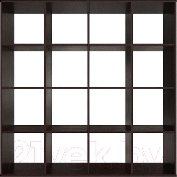 Изображение товара Стеллаж Mebel-Ars Калакс 4x4 (венге цаво)