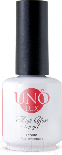 Изображение товара Топ для гель-лака Uno Lux High Gloss Top Coat (15мл)