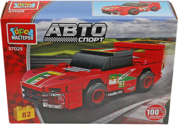 Изображение товара Конструктор Город мастеров Спорткар / 57029-KK (82эл)