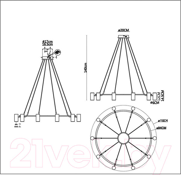 Изображение товара Люстра ST Luce SL1215.403.10