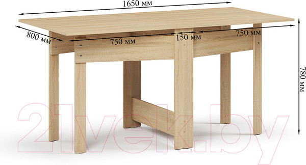 Изображение товара Стол-книга Mio Tesoro СБ-1 (дуб сонома)