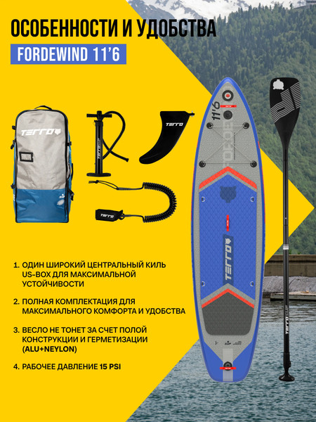 Изображение товара SUP-борд Terror Fordewind 11x32x6 (синий)
