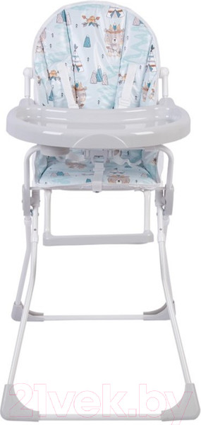 Изображение товара Стульчик для кормления Baby Boom Мишка с перьями / 0002483-03 (серый)
