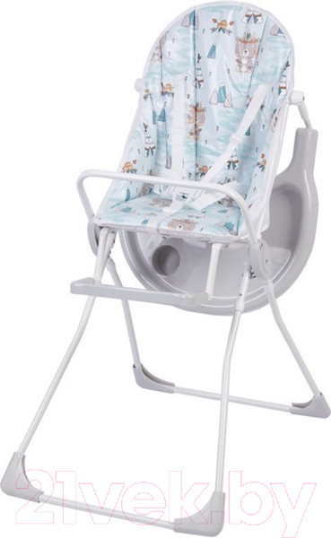 Изображение товара Стульчик для кормления Baby Boom Мишка с перьями / 0002483-03 (серый)