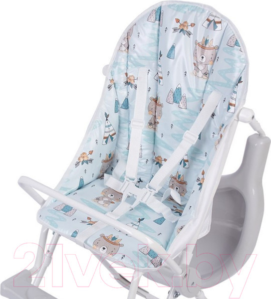 Изображение товара Стульчик для кормления Baby Boom Мишка с перьями / 0002483-03 (серый)