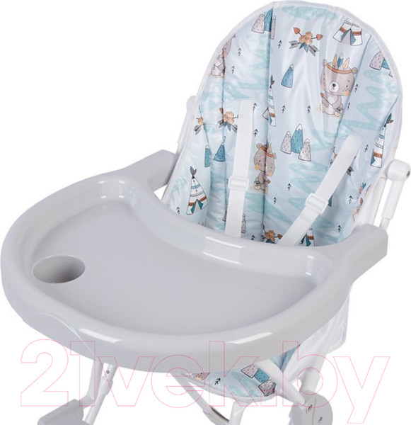 Изображение товара Стульчик для кормления Baby Boom Мишка с перьями / 0002483-03 (серый)