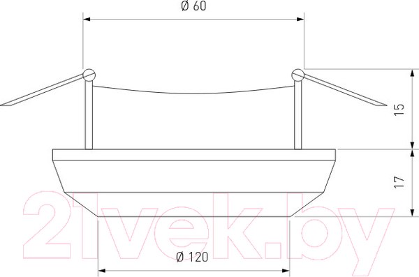 Изображение товара Точечный светильник Elektrostandard 2170 MR16 GC/CL